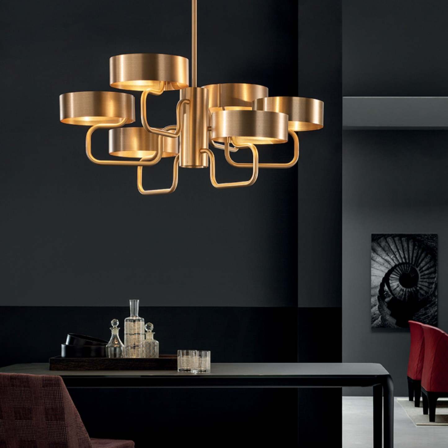 Sound S6 | 6-Light Modern Chandelier - Masiero-Sylvia Space
