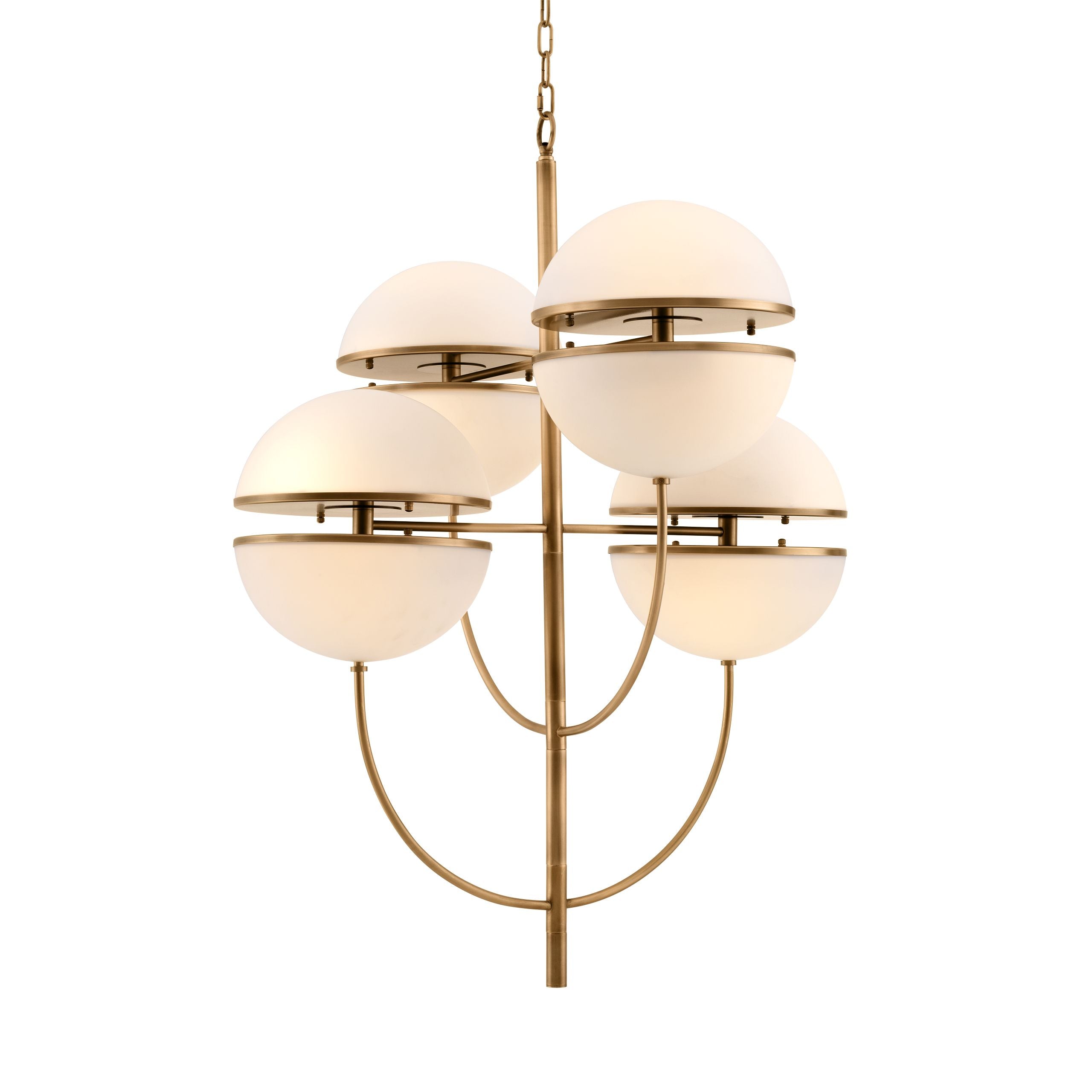 Spiridon Modern Brass Chandelier - [Brass] - Eichholtz-Sylvia Space