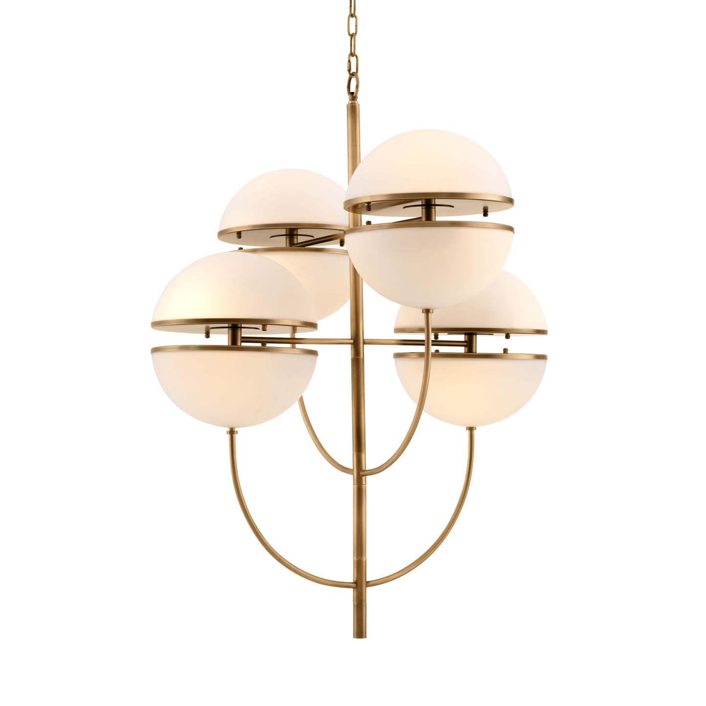 Spiridon Modern Brass Chandelier - [Brass] - Eichholtz-Sylvia Space
