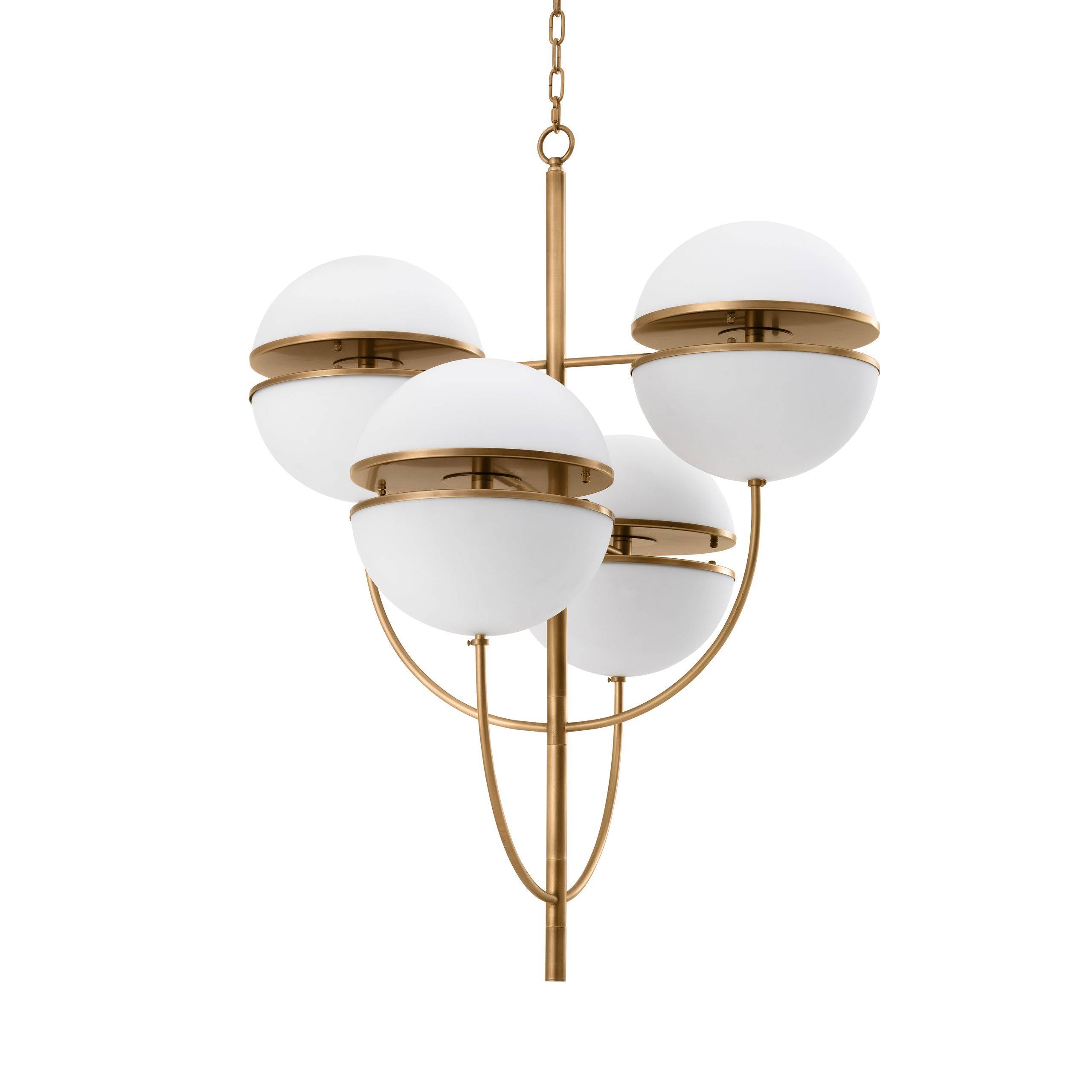 Spiridon Modern Brass Chandelier - [Brass] - Eichholtz-Sylvia Space
