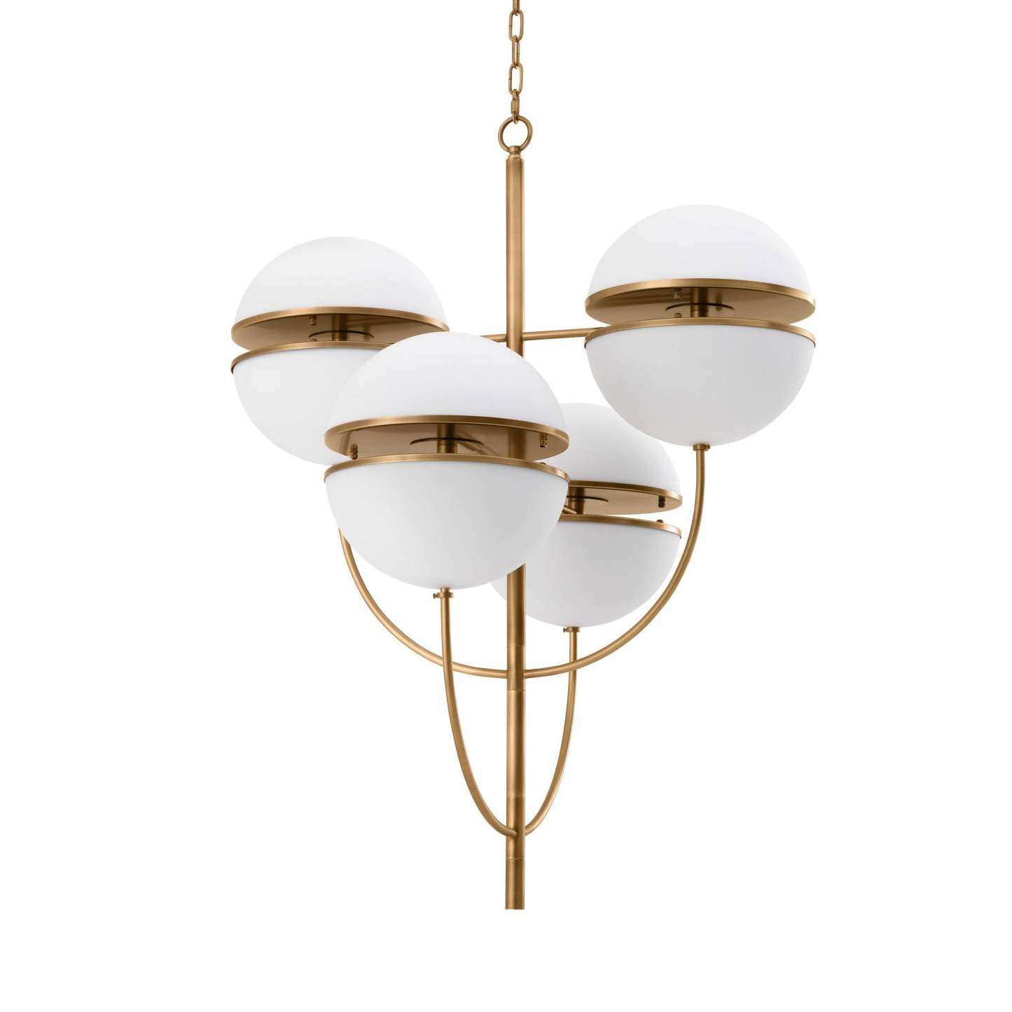 Spiridon Modern Brass Chandelier - [Brass] - Eichholtz-Sylvia Space