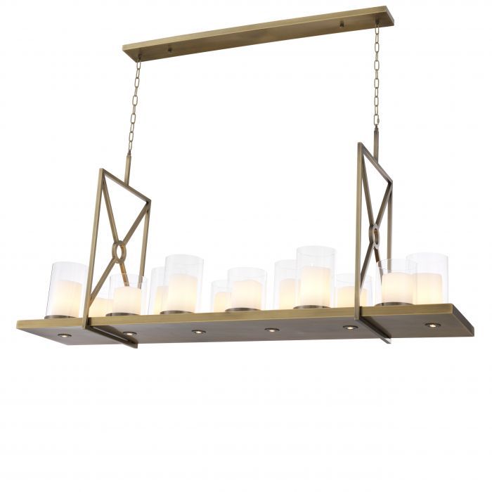 Summit Modern Chandelier - [Steel/Brass] - Eichholtz-Sylvia Space