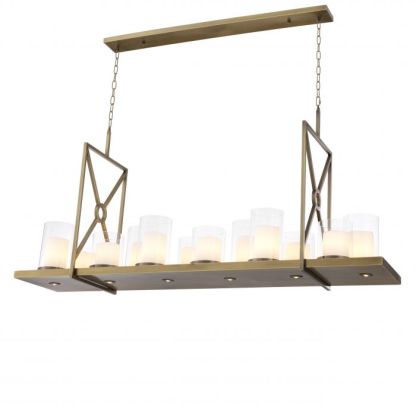 Summit Modern Chandelier - [Steel/Brass] - Eichholtz-Sylvia Space
