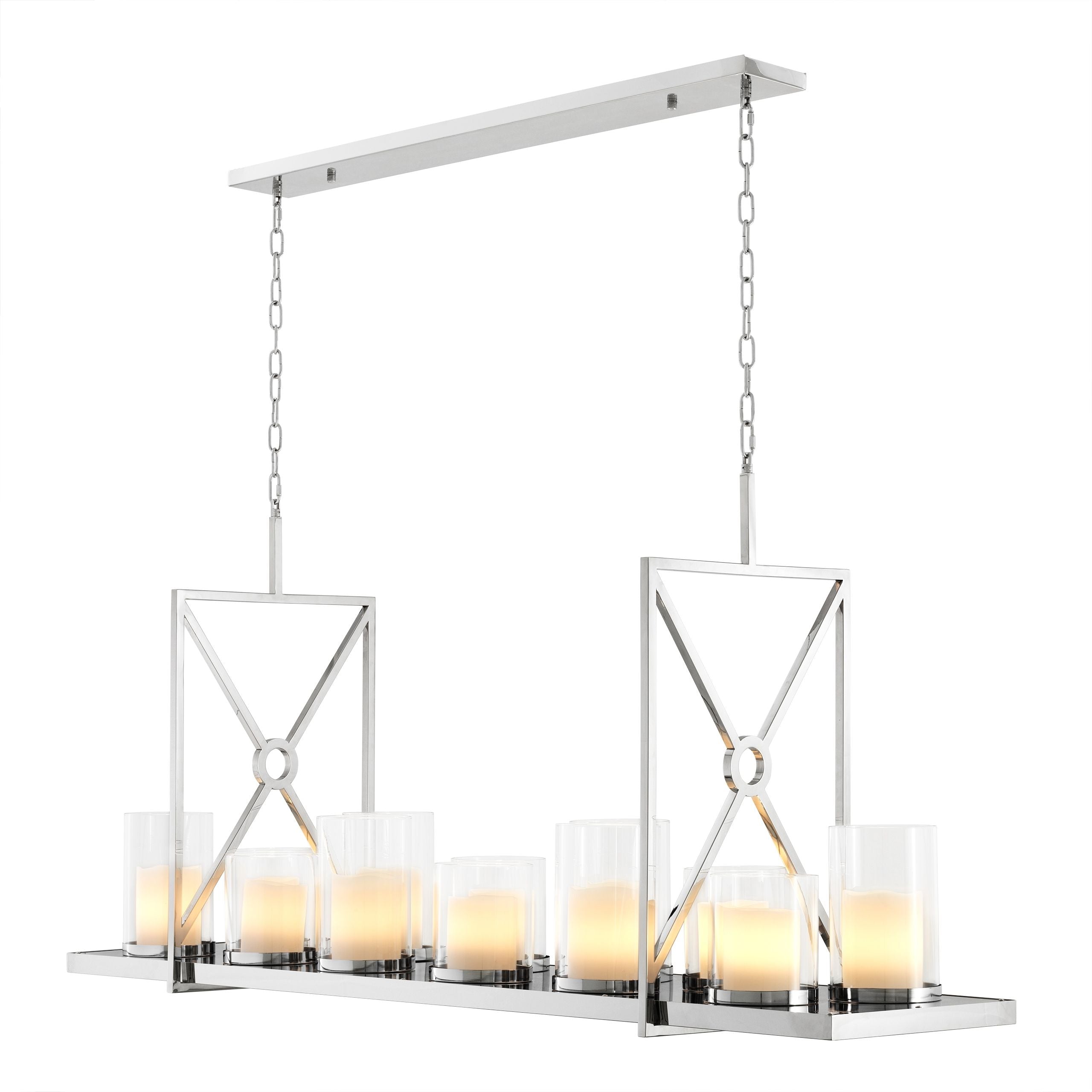 Summit Modern Chandelier - [Steel/Brass] - Eichholtz-Sylvia Space