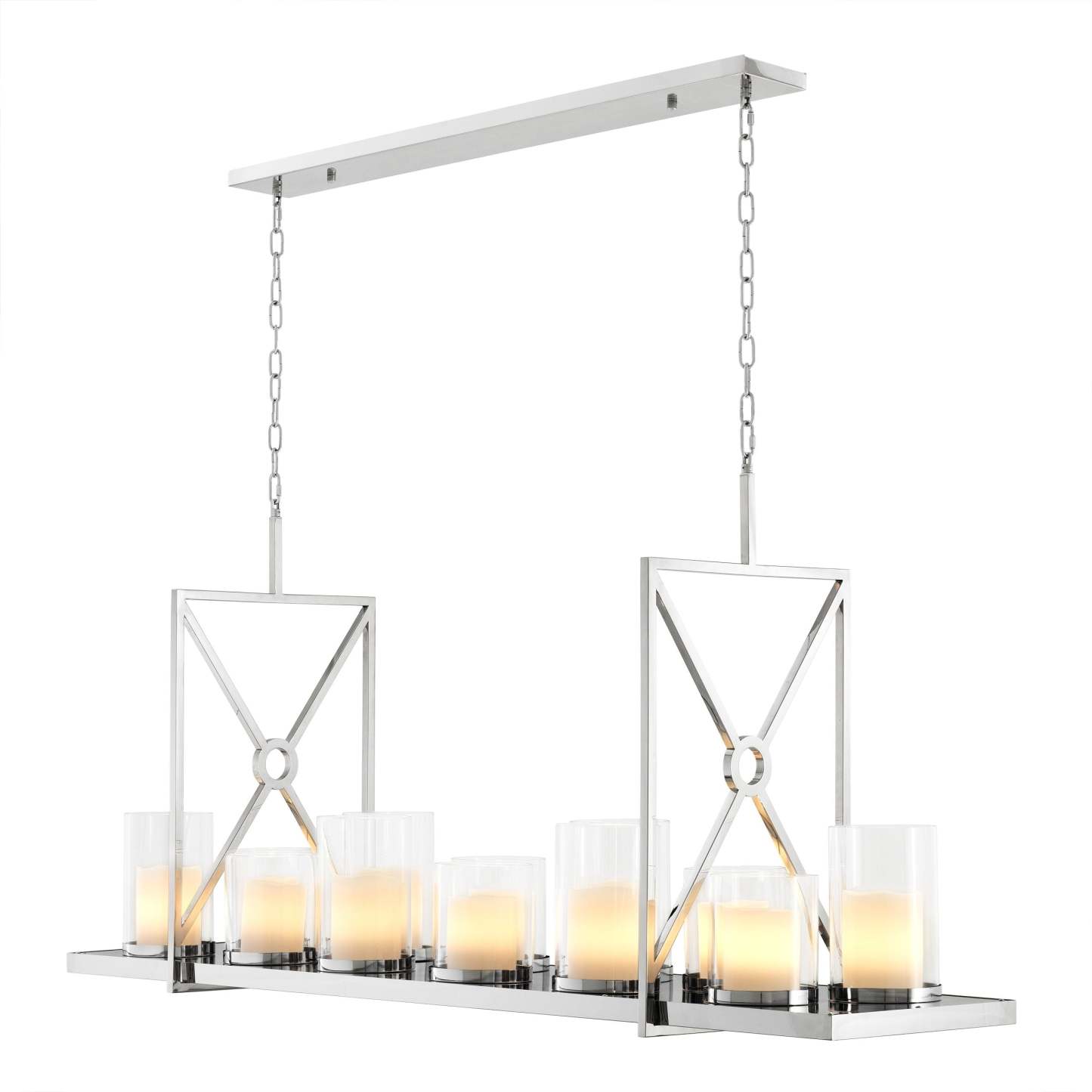 Summit Modern Chandelier - [Steel/Brass] - Eichholtz-Sylvia Space