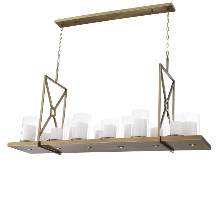 Summit Modern Chandelier - [Steel/Brass] - Eichholtz-Sylvia Space
