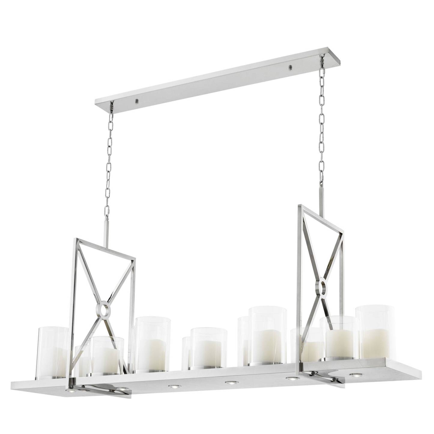 Summit Modern Chandelier - [Steel/Brass] - Eichholtz-Sylvia Space