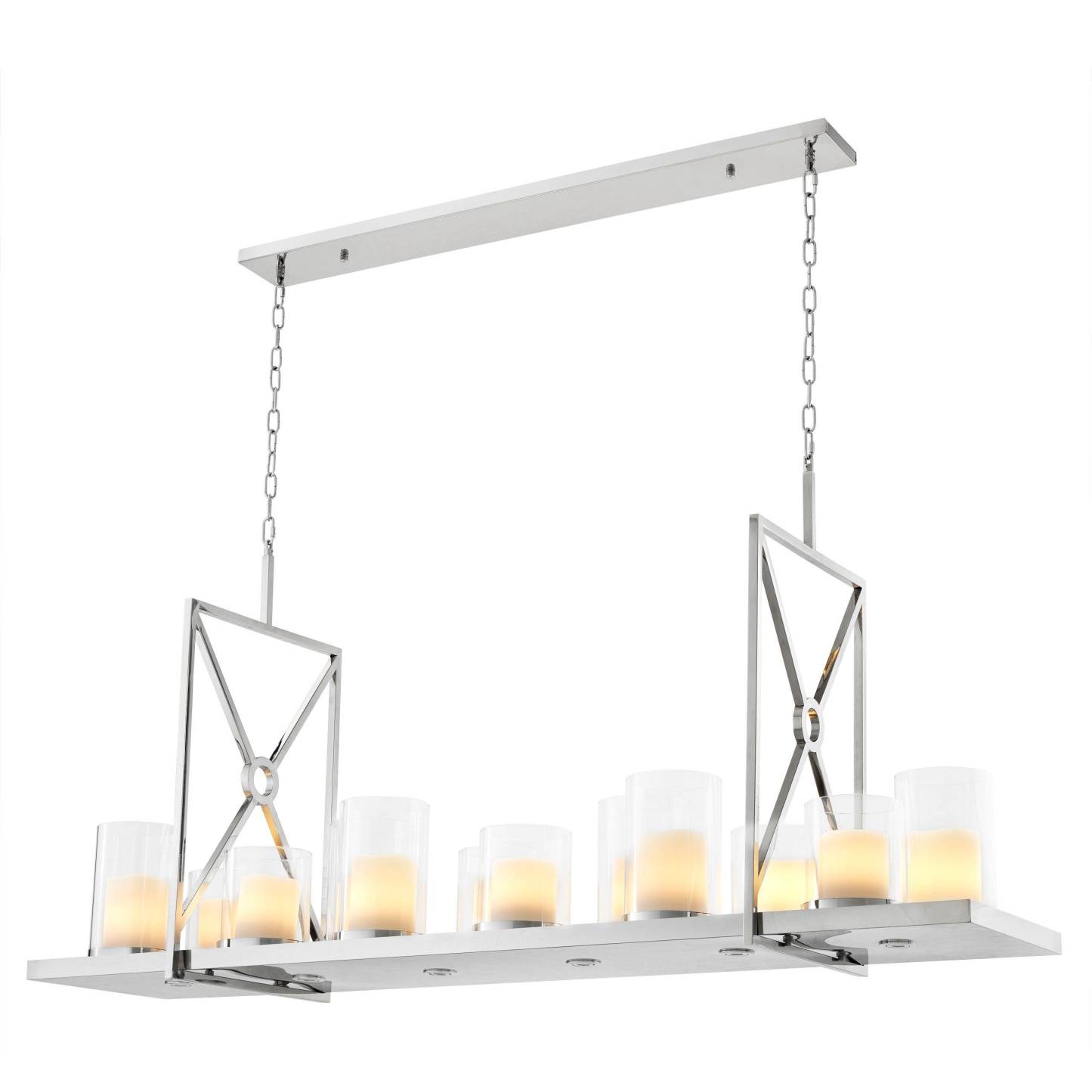 Summit Modern Chandelier - [Steel/Brass] - Eichholtz-Sylvia Space
