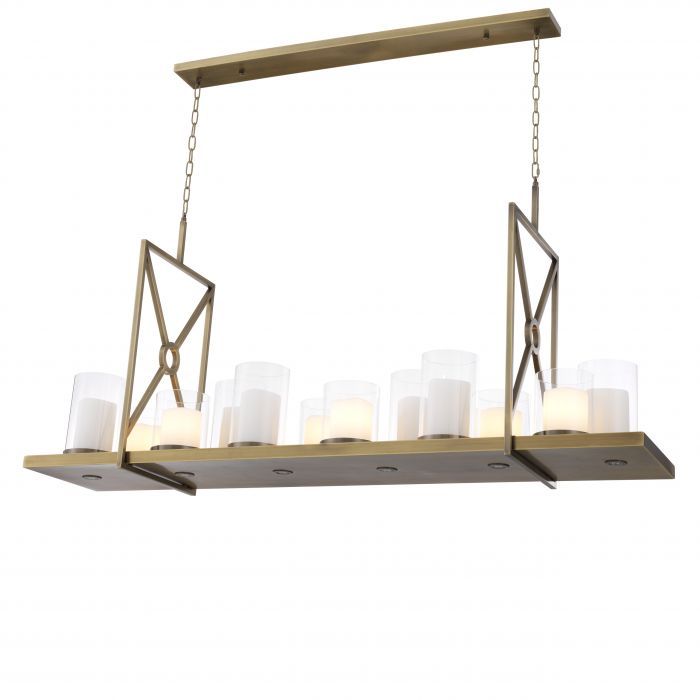 Summit Modern Chandelier - [Steel/Brass] - Eichholtz-Sylvia Space