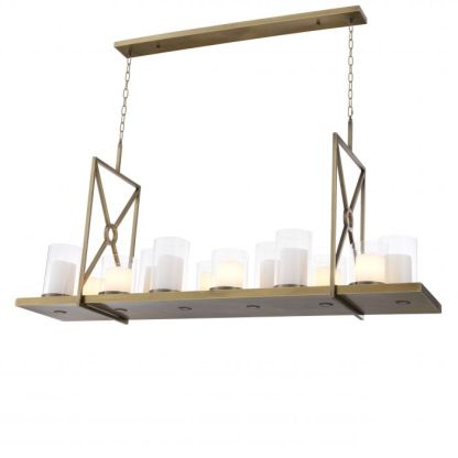 Summit Modern Chandelier - [Steel/Brass] - Eichholtz-Sylvia Space