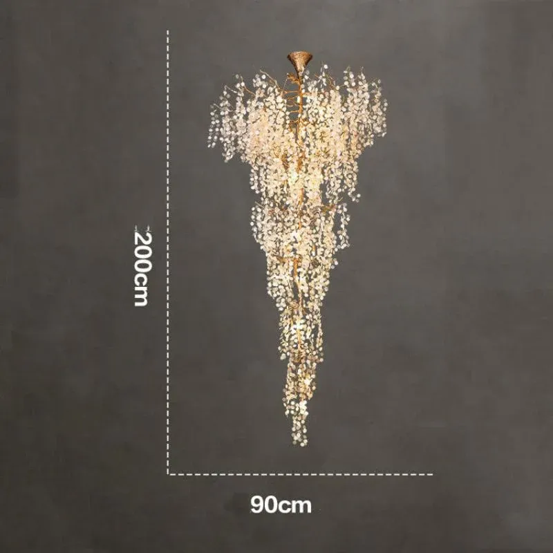 Two-Tier Large Branch Chandelier