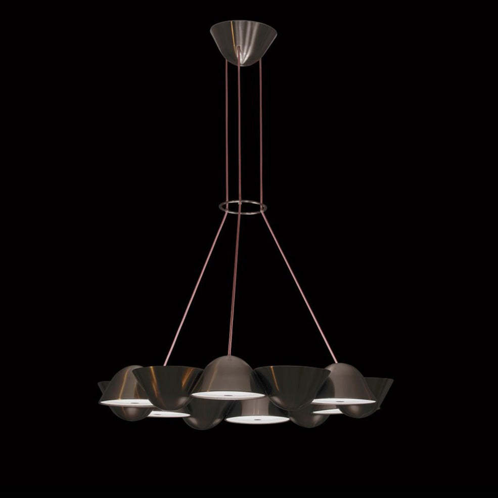 The Knight 12-Light Modern Brass Chandelier - Lobmeyr-Sylvia Space