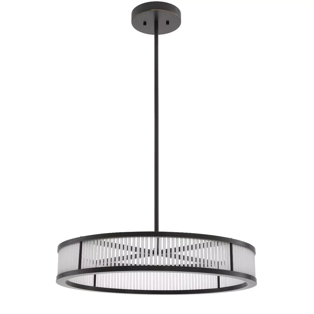 Thibaud S Modern Chandelier (Bronze Highlight & Frosted Glass) - Eichholtz-Sylvia Space