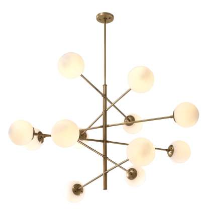 Tortora Modern Brass Chandelier- [Brass] - Eichholtz-Sylvia Space