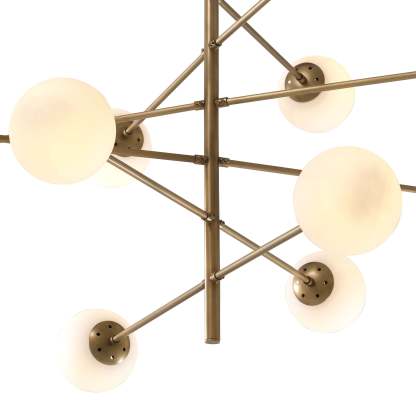 Tortora Modern Brass Chandelier- [Brass] - Eichholtz-Sylvia Space