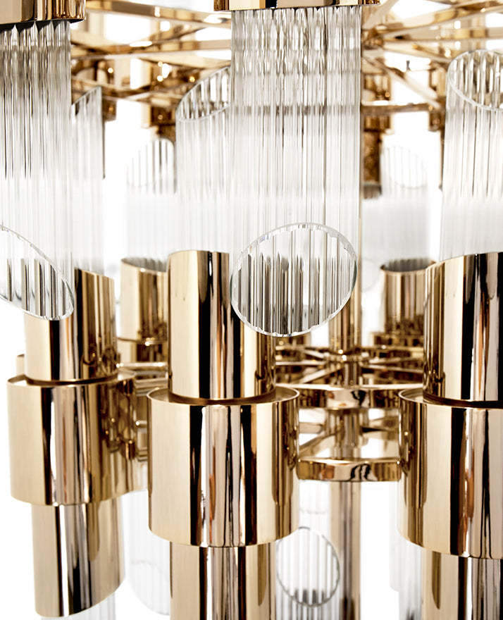Tycho 70-Light Crystal Modern Chandelier - Luxxu-Sylvia Space