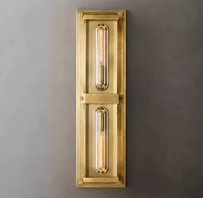 Sail Rectangular Linear Sconce-Sylvia Space