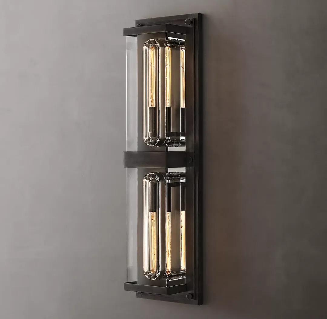 Sail Rectangular Linear Sconce-Sylvia Space