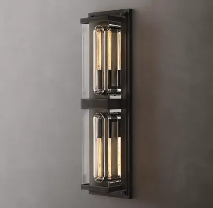 Sail Rectangular Linear Sconce-Sylvia Space