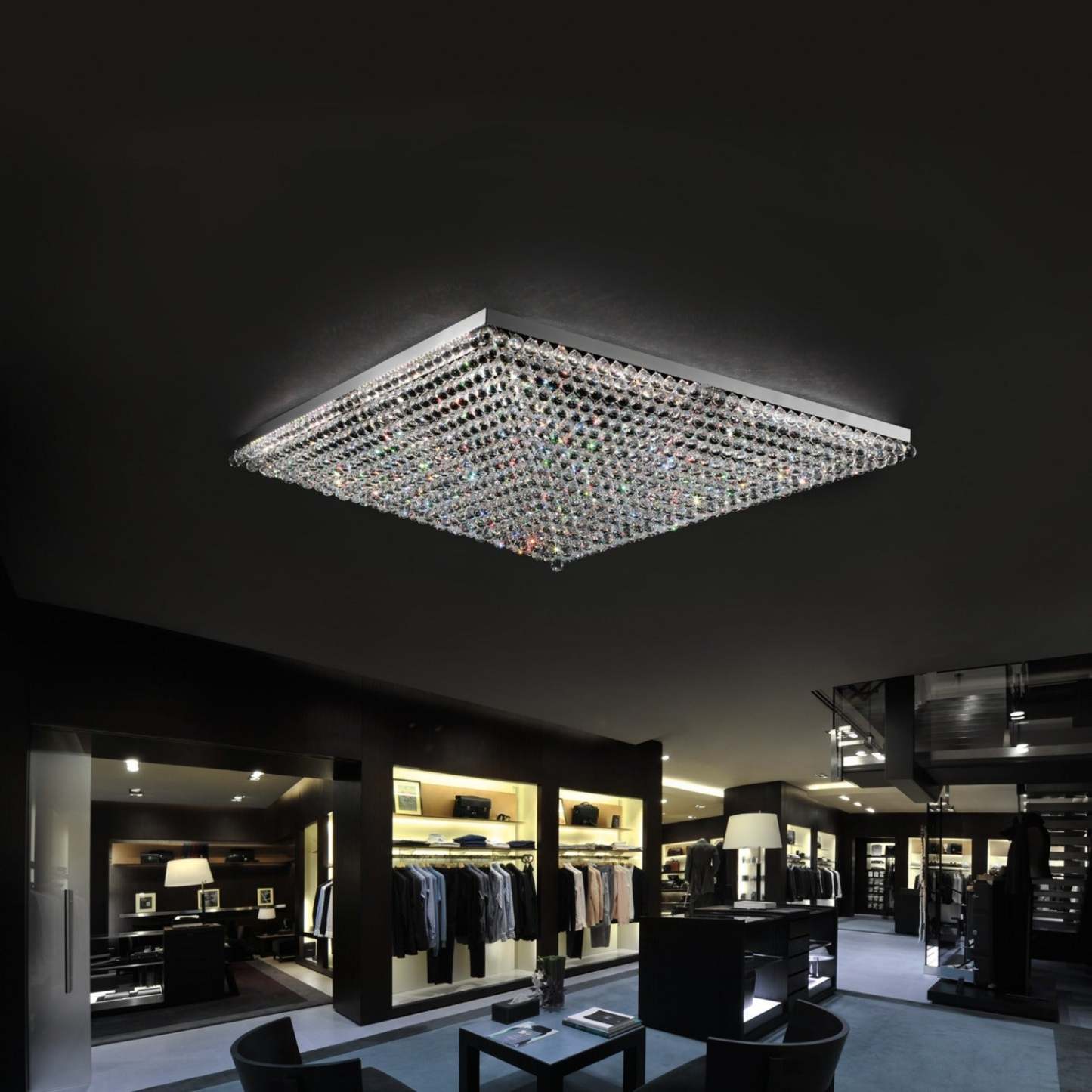 VE809/PL4 4-Light Modern Glass Chandelier - Masiero-Sylvia Space