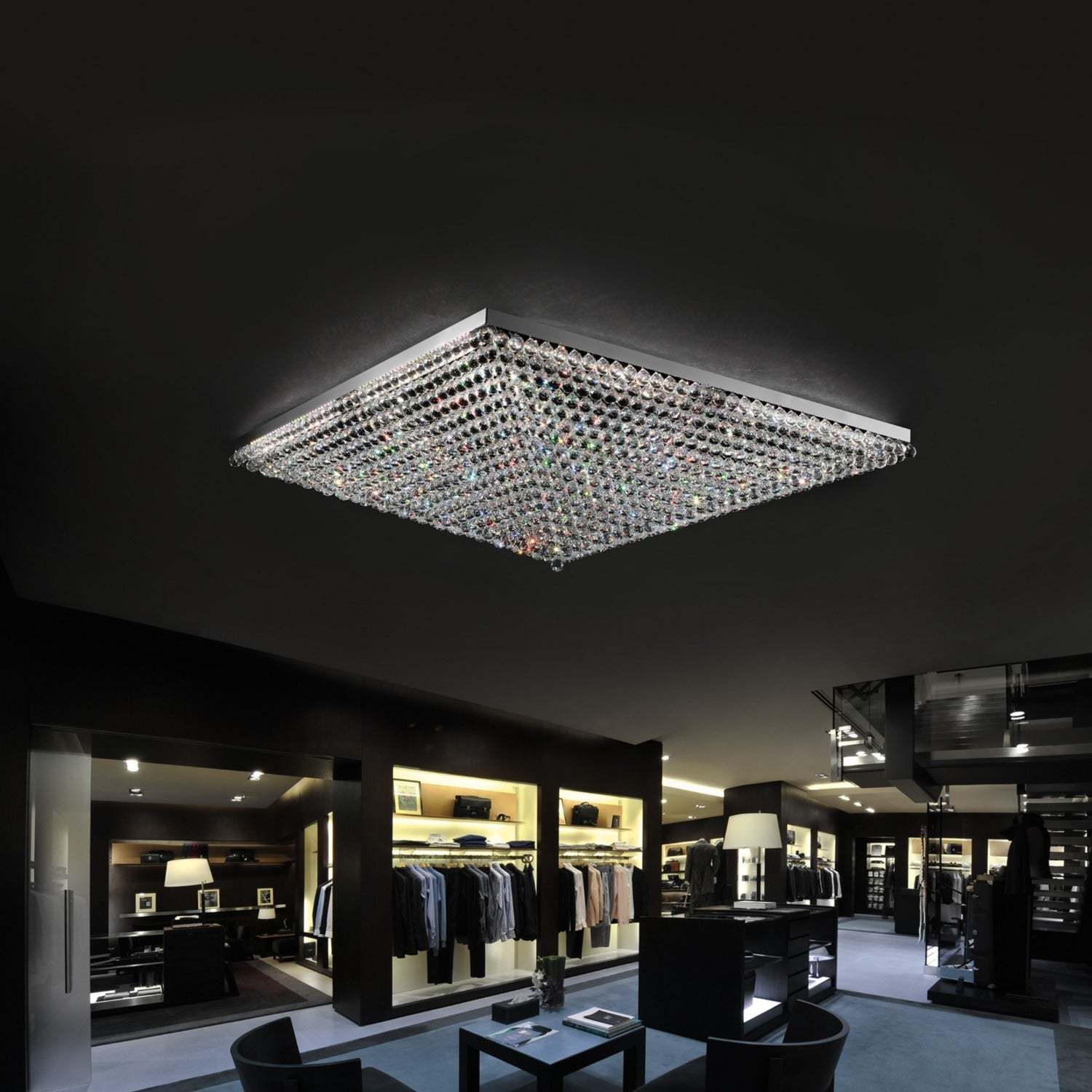 VE809/PL4 4-Light Modern Glass Chandelier - Masiero-Sylvia Space