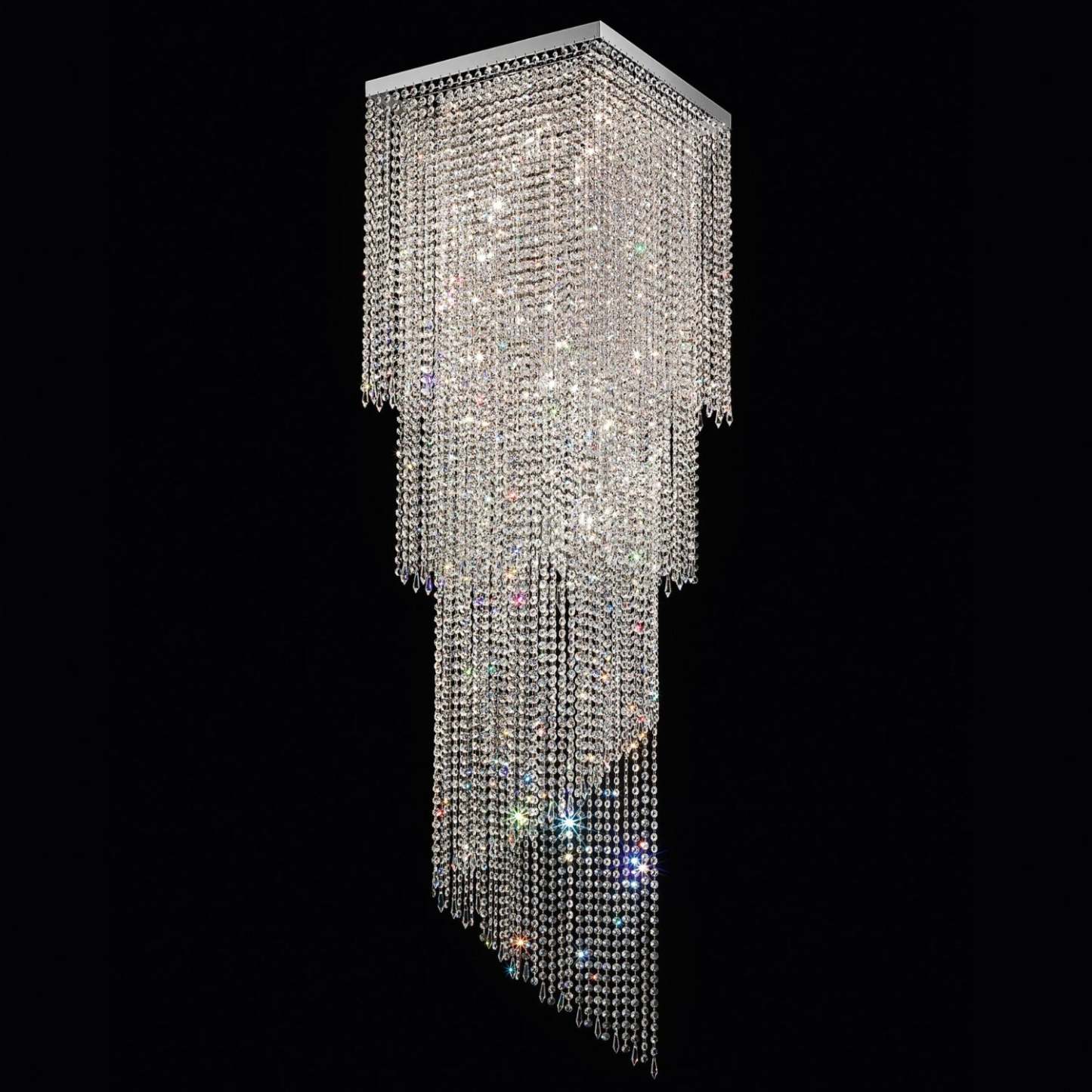 VE814/12 12- Modern Glass Chandelier - Masiero-Sylvia Space