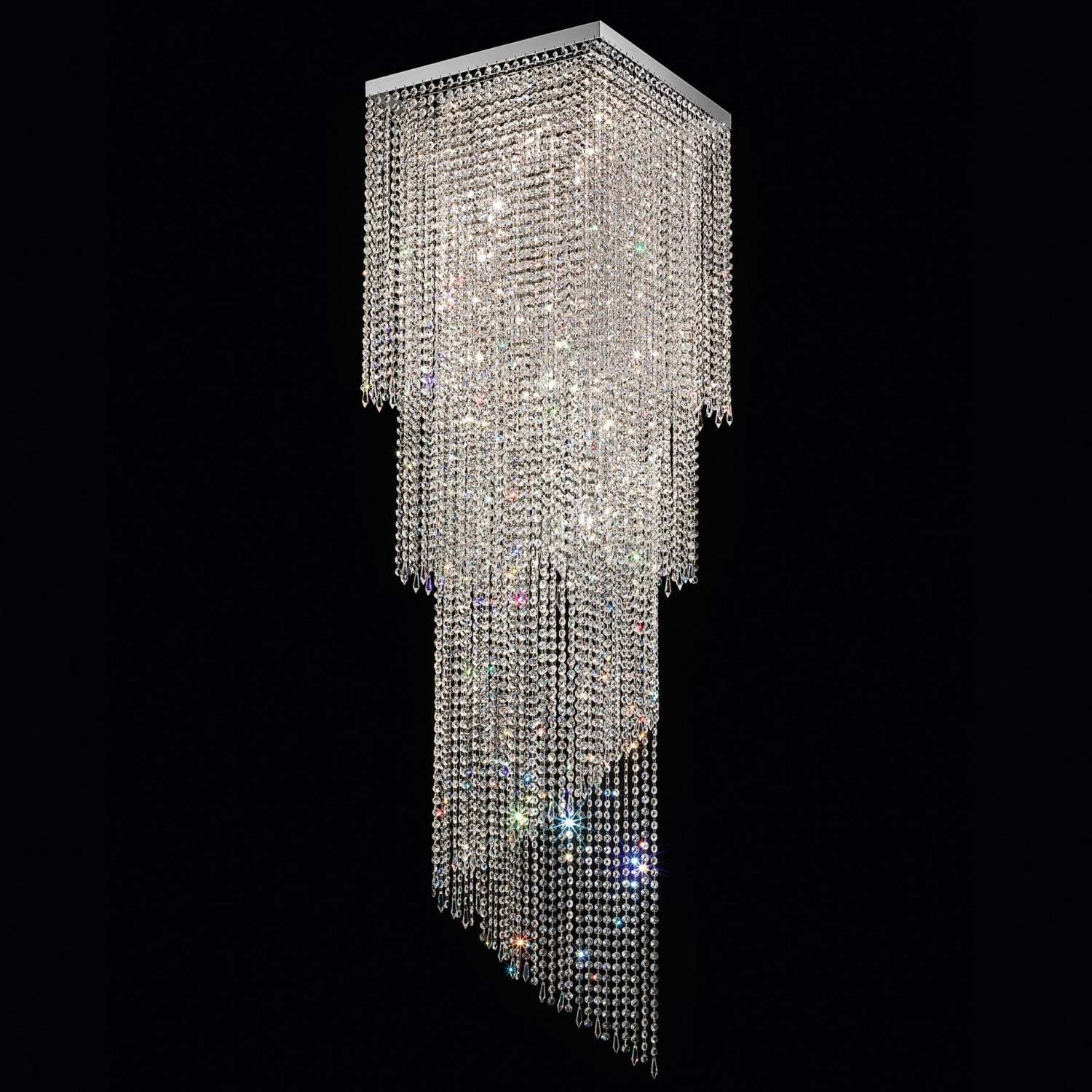 VE814/12 12- Modern Glass Chandelier - Masiero-Sylvia Space
