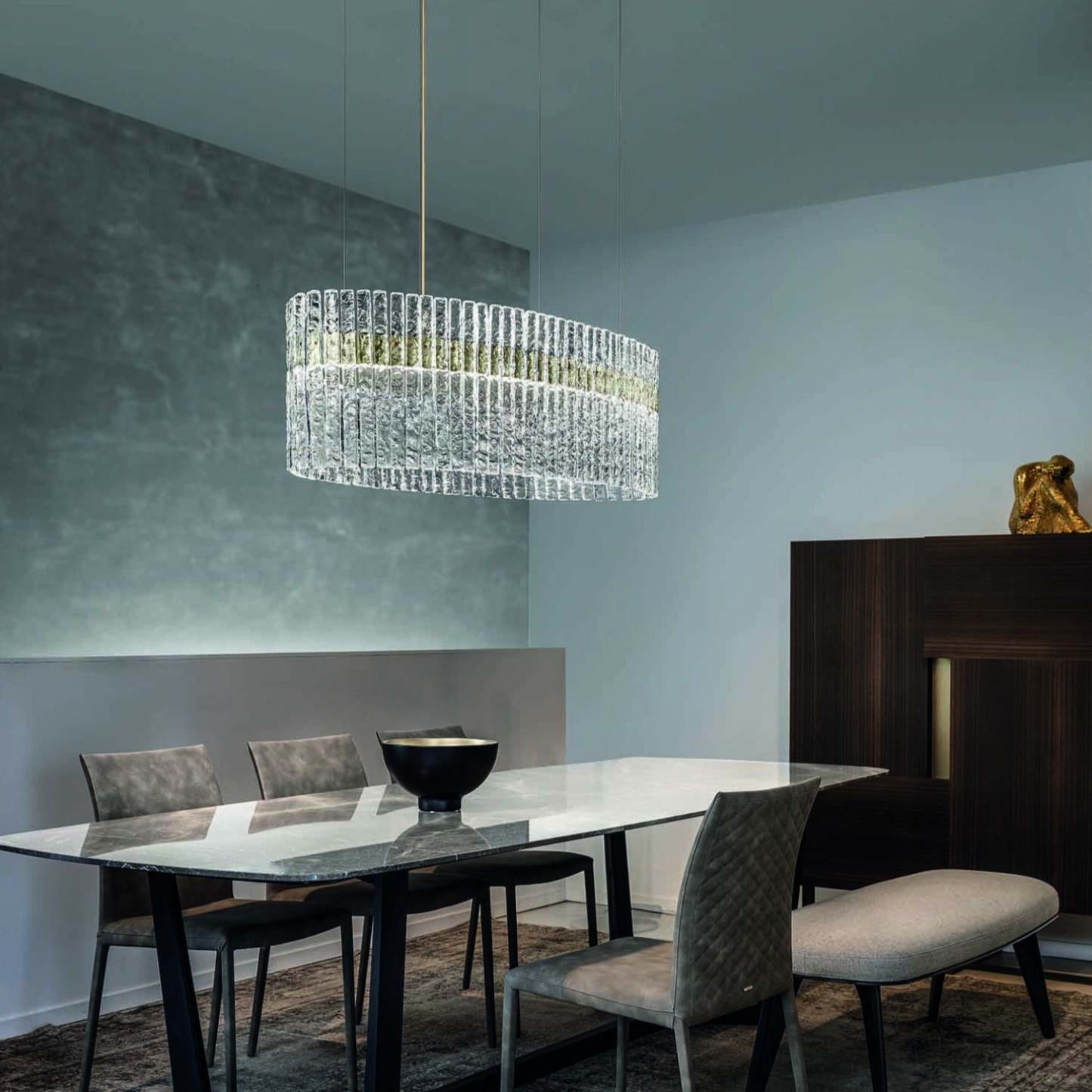 Vegas S OV 85/120/160 | LED Modern Chandelier - Masiero-Sylvia Space