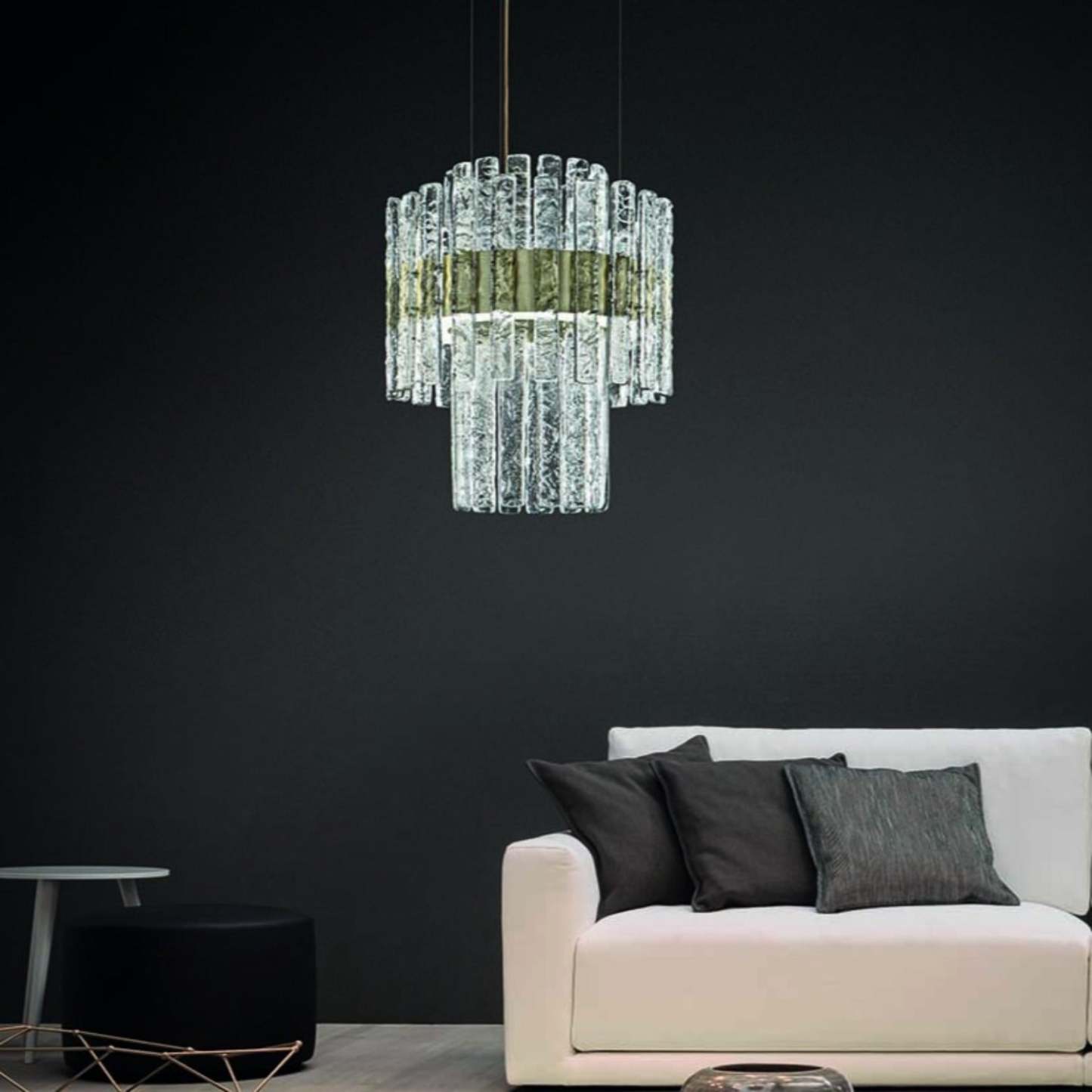 Vegas S RD DB 40/60 | LED Modern Chandelier - Masiero-Sylvia Space