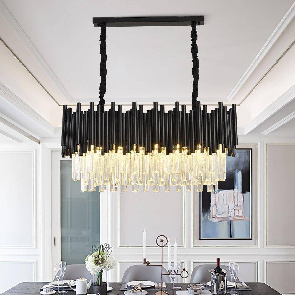 Vigo Crystal Dining Room Chandelier-Sylvia Space