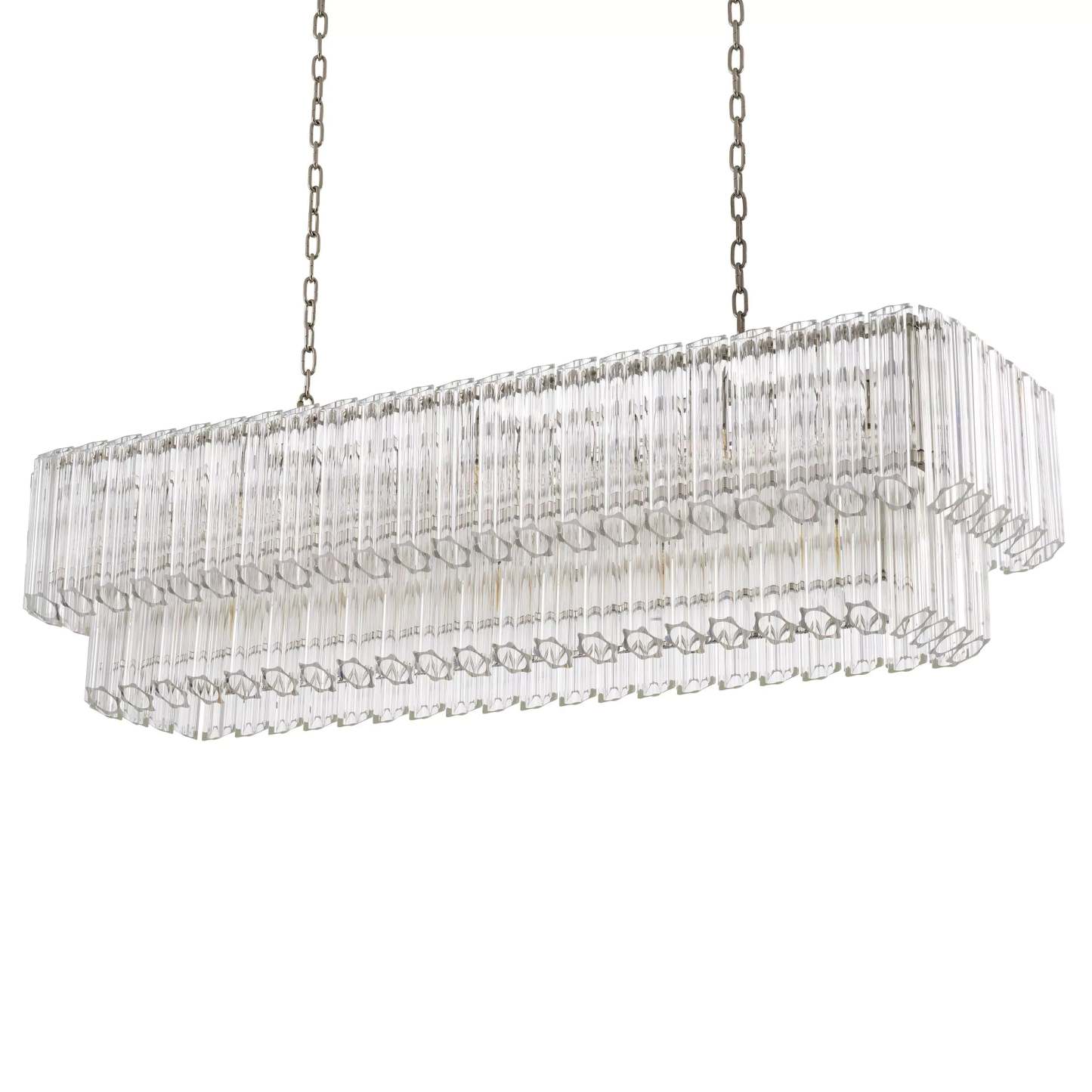 Vittoria Modern Chandeliers (Nickel Finish/Clear Glass) - Eichholtz-Sylvia Space