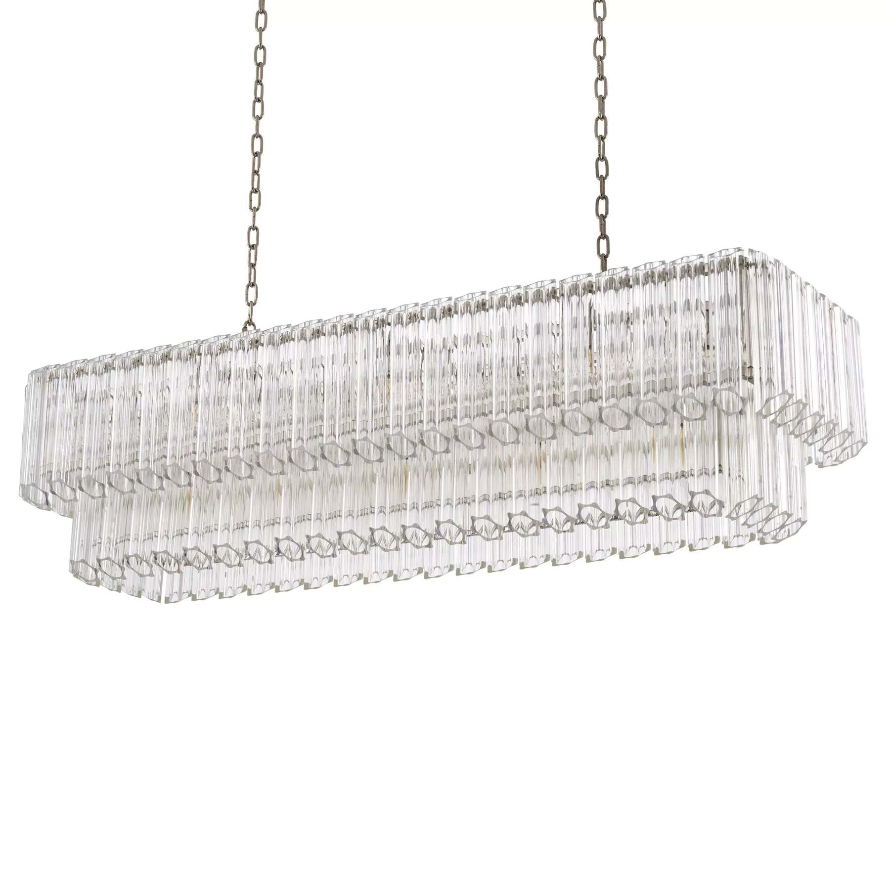 Vittoria Modern Chandeliers (Nickel Finish/Clear Glass) - Eichholtz-Sylvia Space
