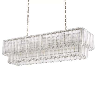 Vittoria Modern Chandeliers (Nickel Finish/Clear Glass) - Eichholtz-Sylvia Space