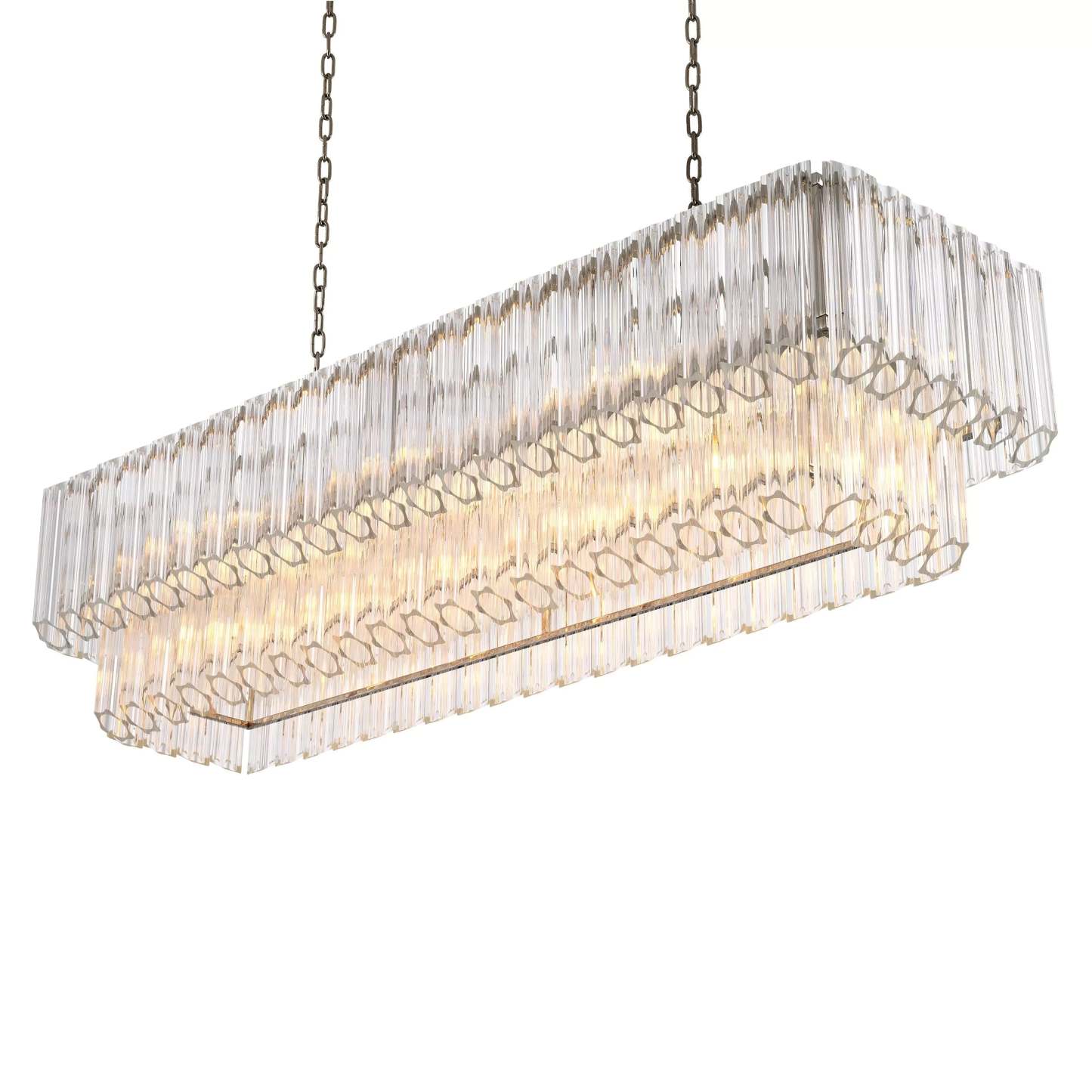 Vittoria Modern Chandeliers (Nickel Finish/Clear Glass) - Eichholtz-Sylvia Space