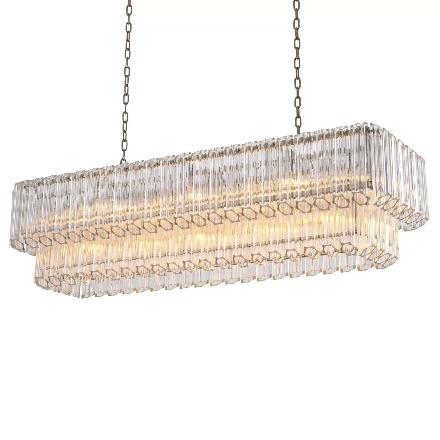 Vittoria Modern Chandeliers (Nickel Finish/Clear Glass) - Eichholtz-Sylvia Space