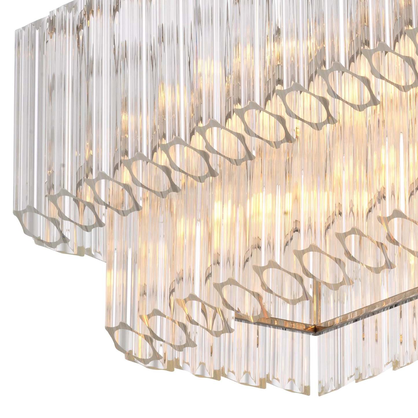 Vittoria Modern Chandeliers (Nickel Finish/Clear Glass) - Eichholtz-Sylvia Space