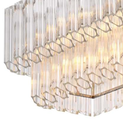 Vittoria Modern Chandeliers (Nickel Finish/Clear Glass) - Eichholtz-Sylvia Space