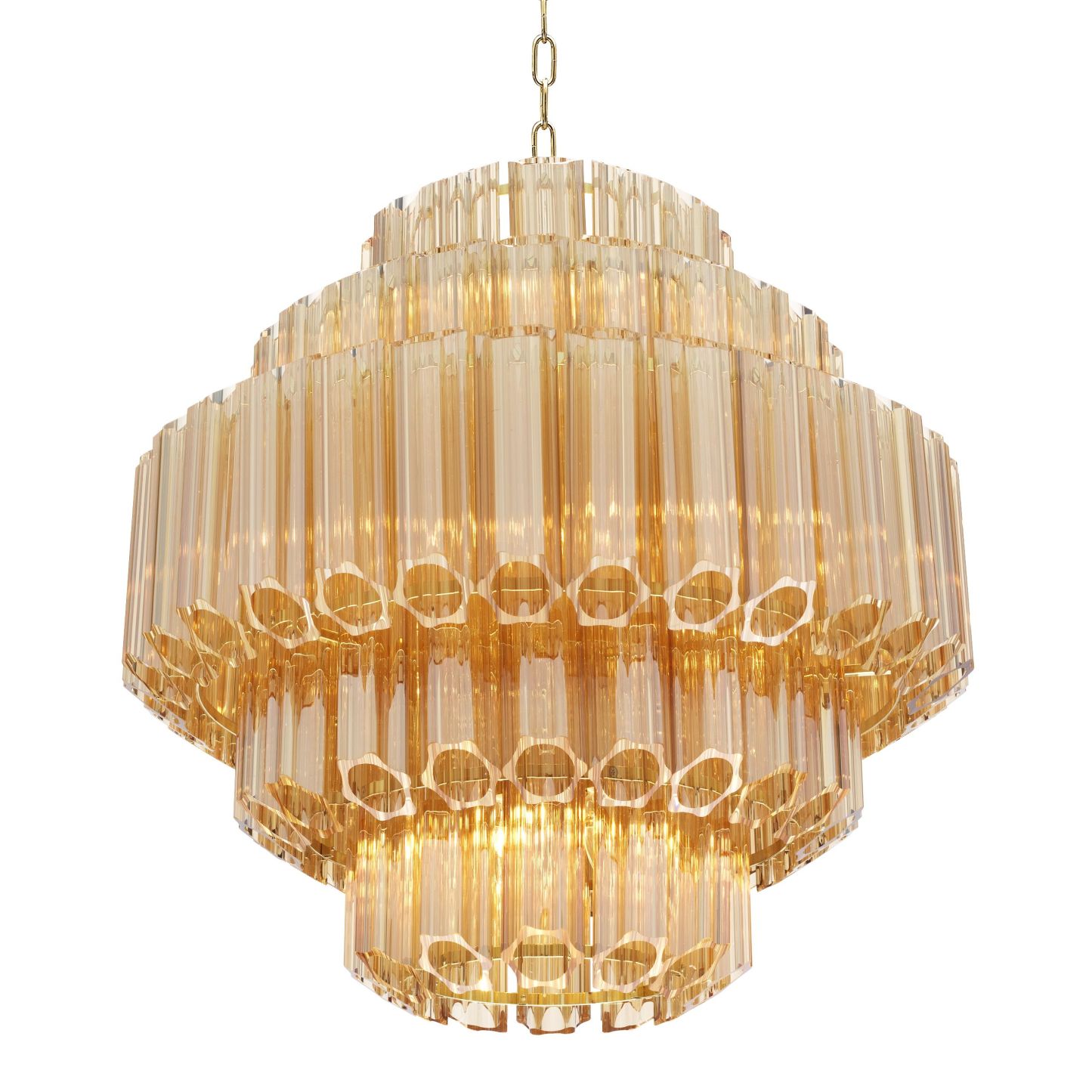 Vittoria S Modern Glass Chandelier - [Gold] - Eichholtz-Sylvia Space