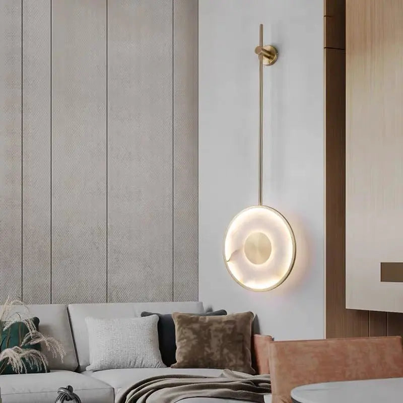 Alabaster Bedside Wall Mounted Lamps
