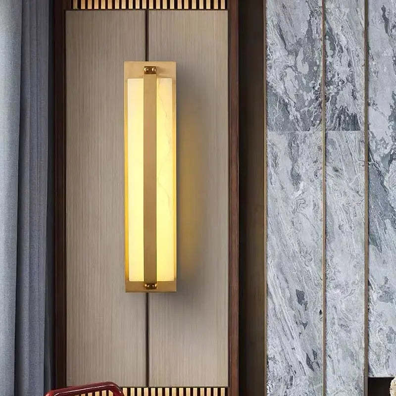 Alabaster Hallway Sconce Light Fixture