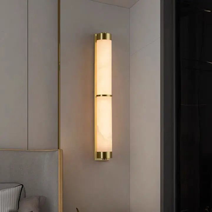 Alabaster Linear Wall Sconce For Living Room