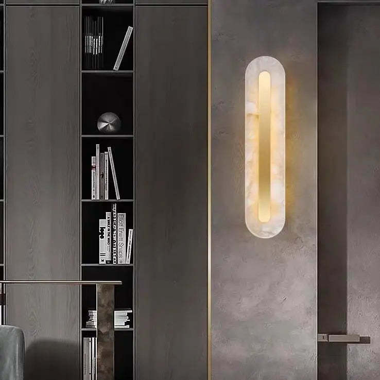 Alabaster Wall Lights Fixture For Living Room