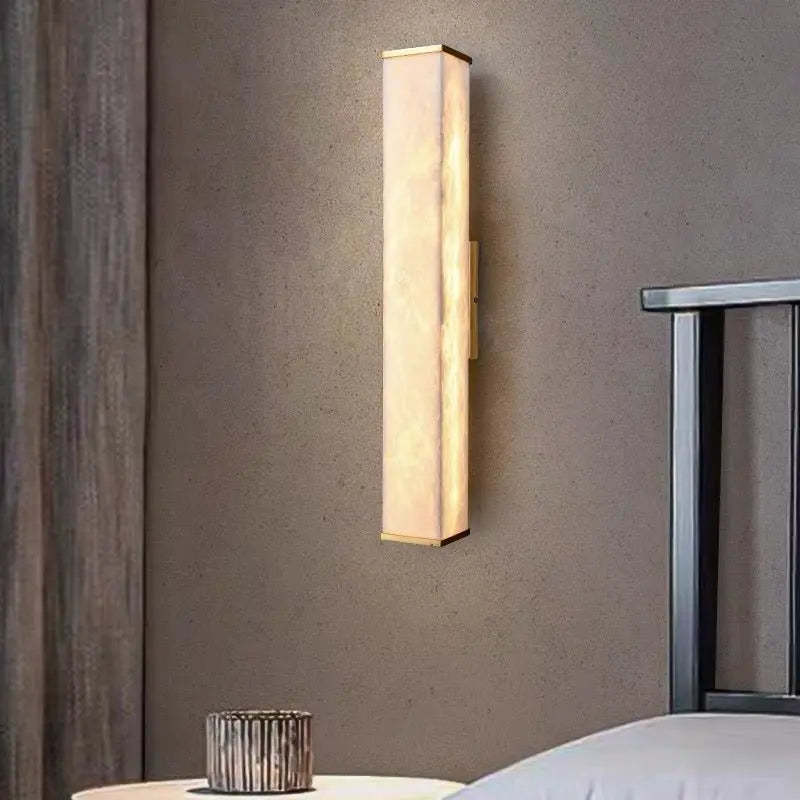 Real Alabaster Wall Sconce For Living Room