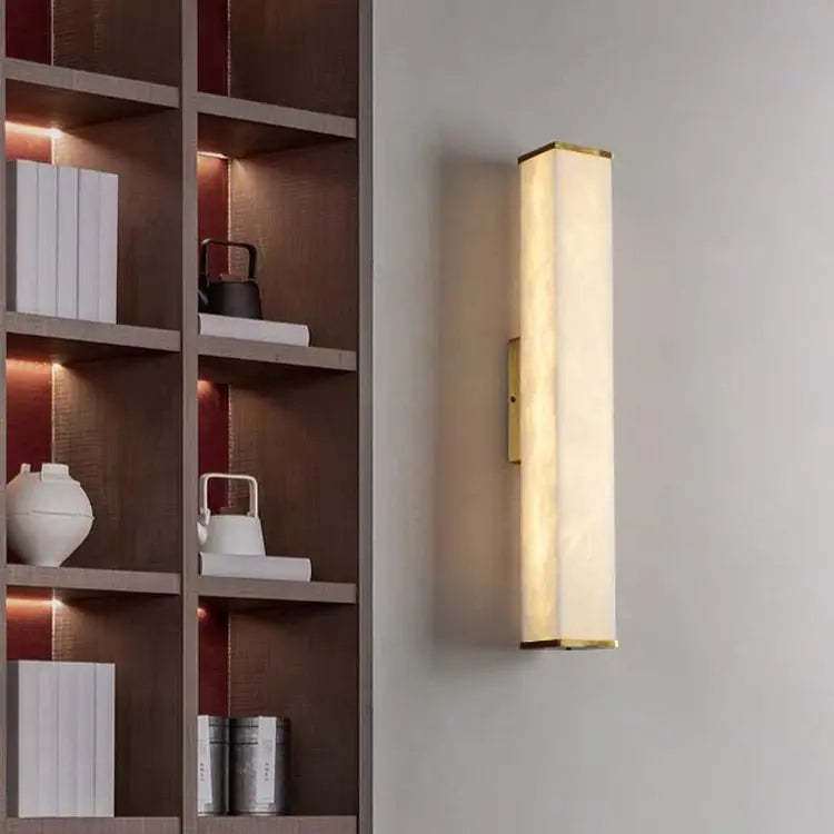 Real Alabaster Wall Sconce For Living Room