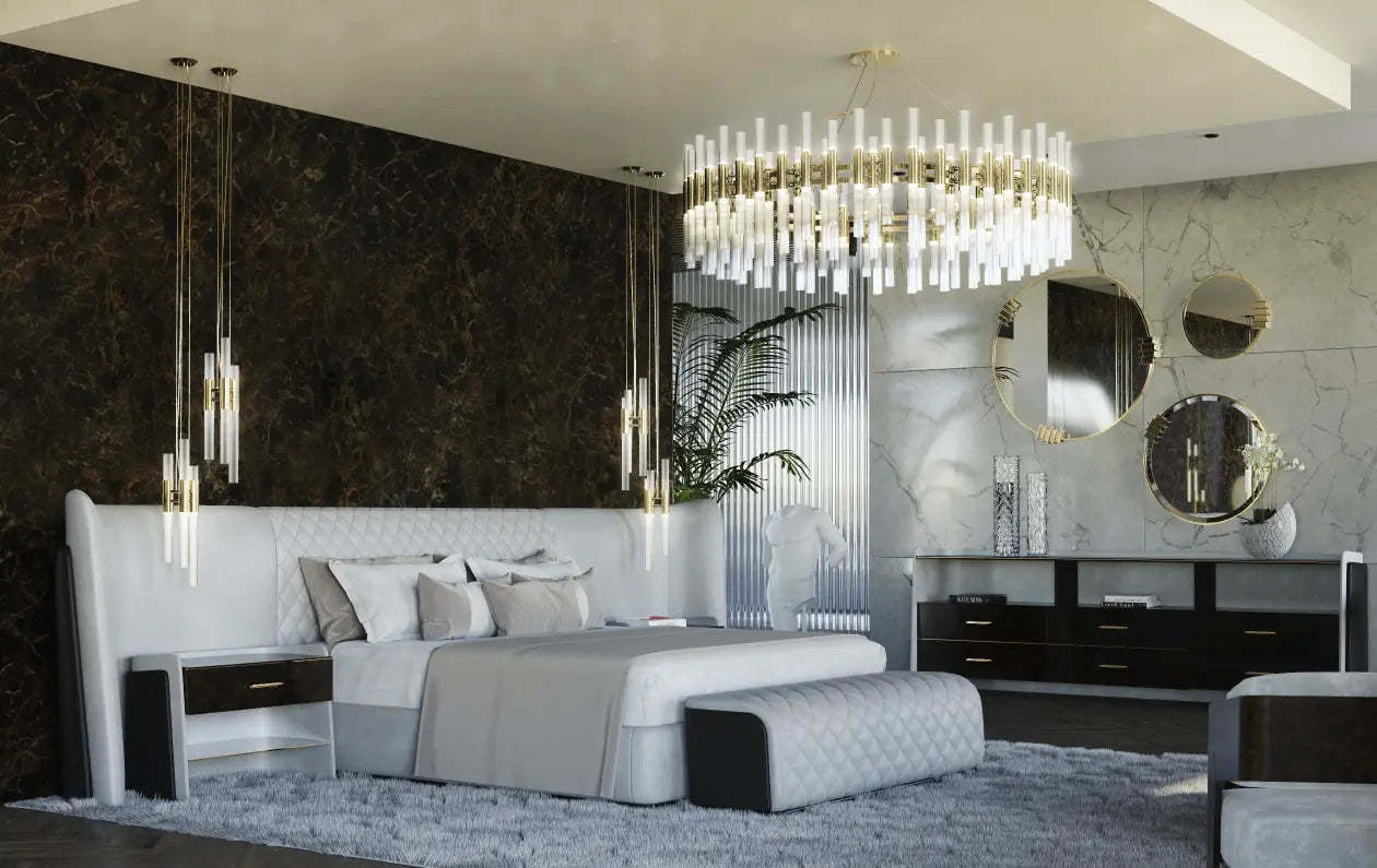 Waterfall Round Suspension Modern Chandelier - Luxxu-Sylvia Space