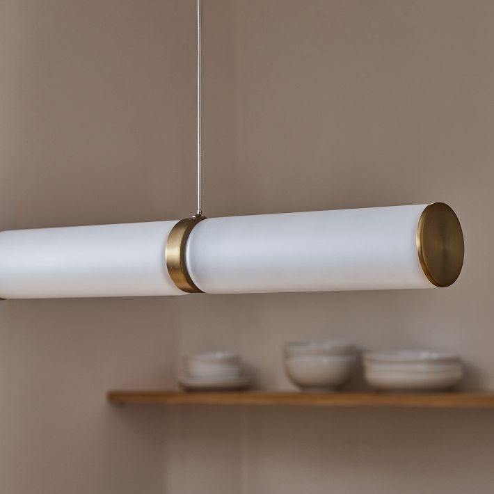 Alabaster Anne Art Linear Chandelier