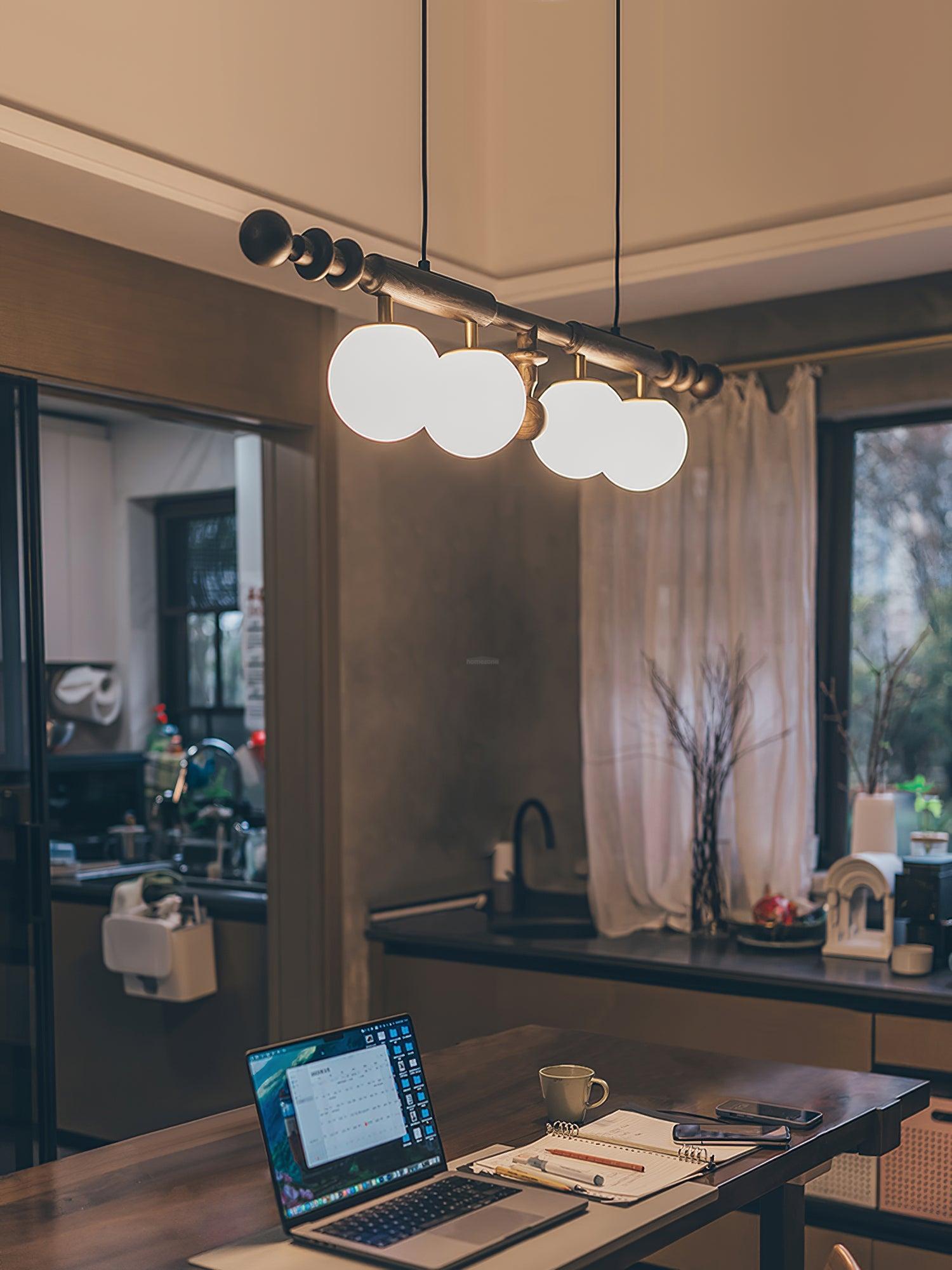 Roman Column Linear Chandelier-Sylvia Space