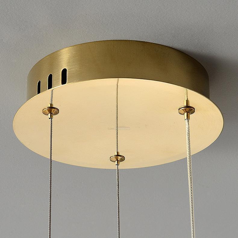 Round Crystal Ring Chandeliers-Sylvia Space