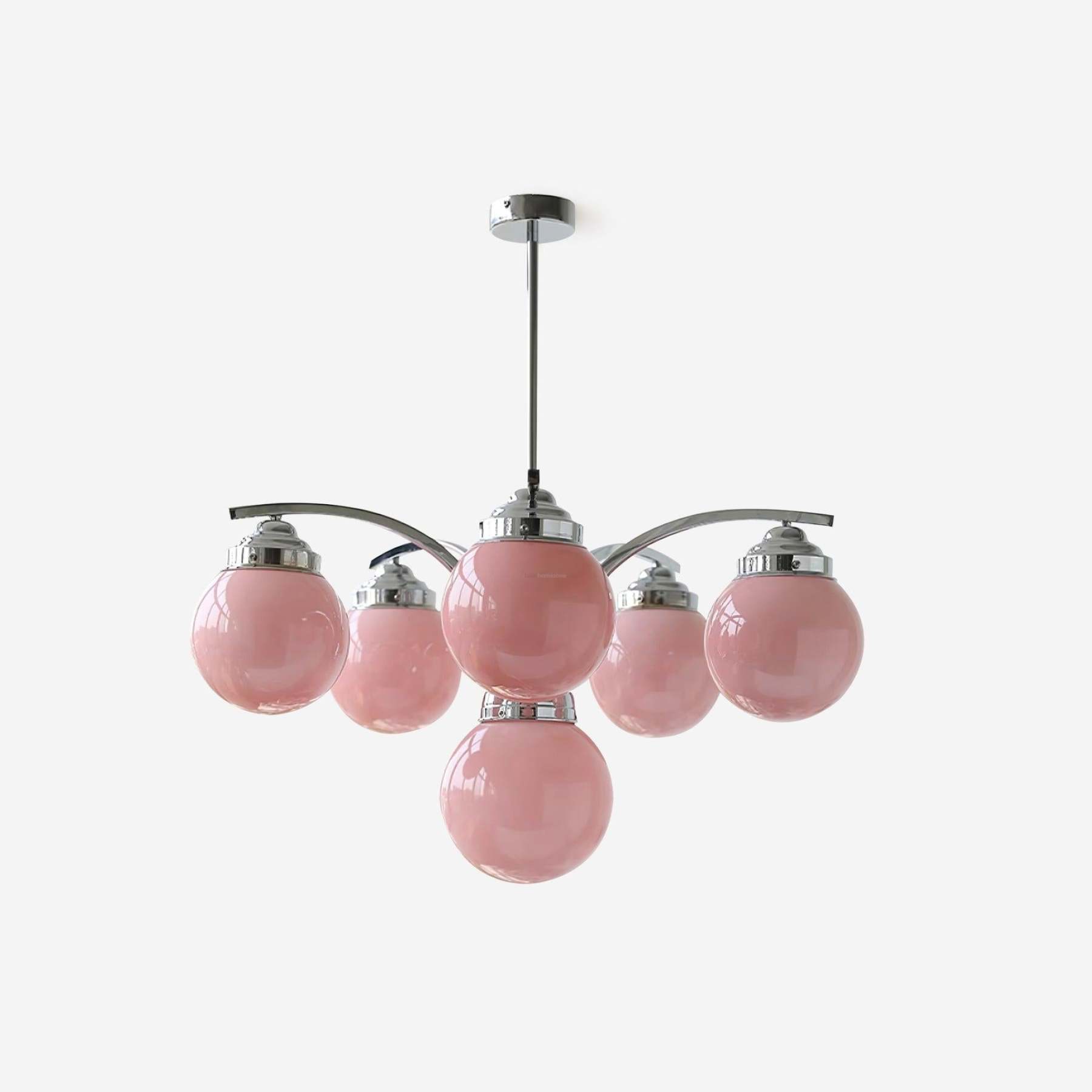 Pink Salamanca Chandelier with 4/6 heads-Sylvia Space