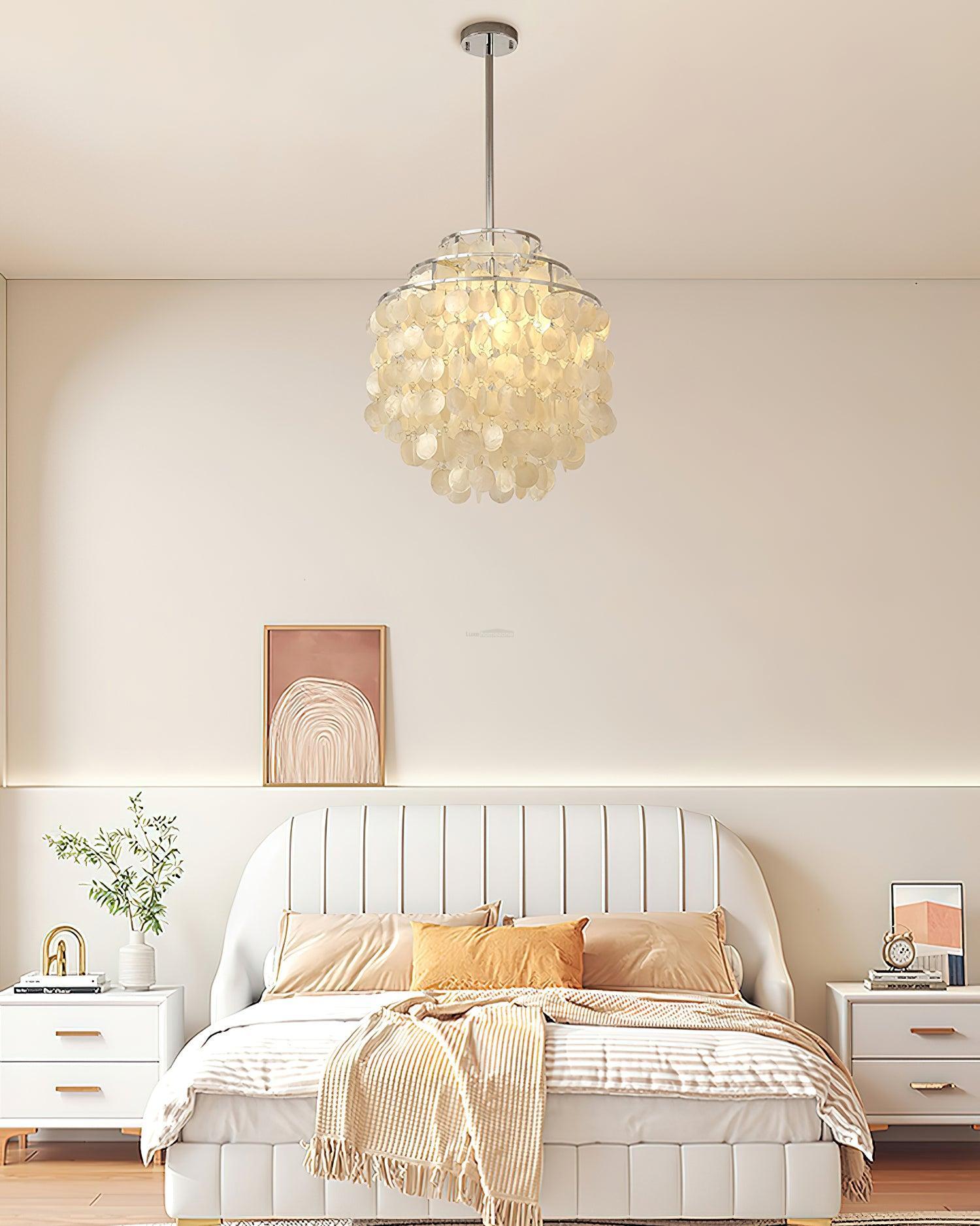 Round Shell Chandelier B with 2/3/4/5 layer-Sylvia Space